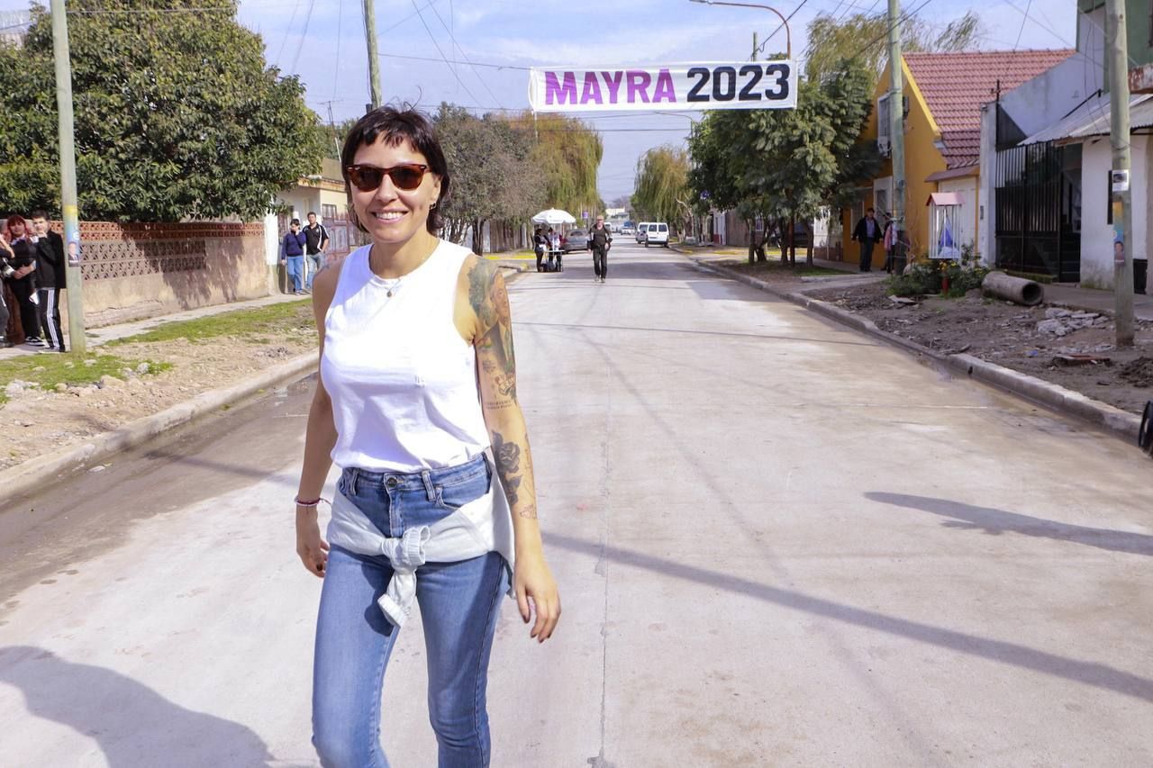 MAYRA RECORRIÓ OBRAS DE PAVIMENTOS EN SAN FRANCISCO SOLANO