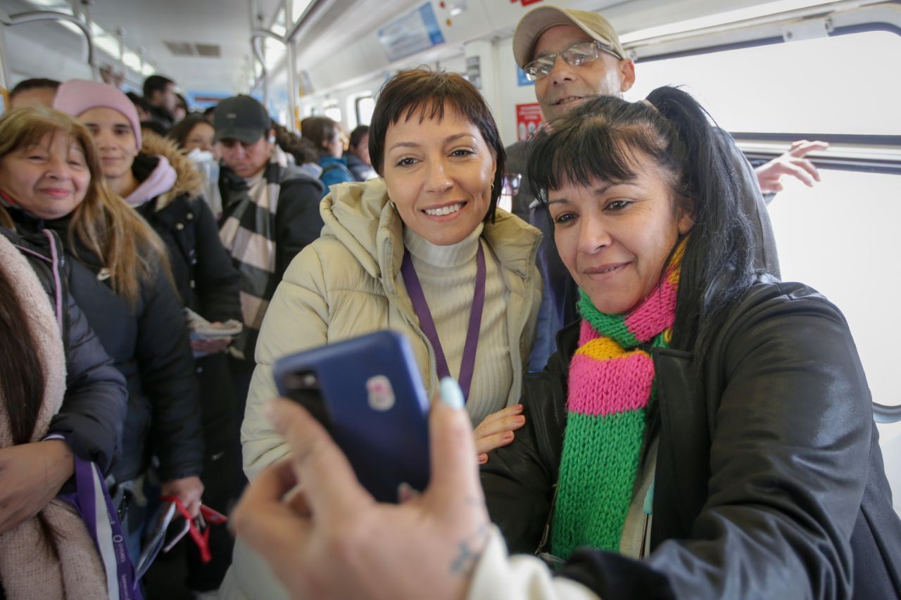 MAYRA VISITÓ LA OBRA DE LA NUEVA ESTACIÓN “HÉROES DE MALVINAS” 