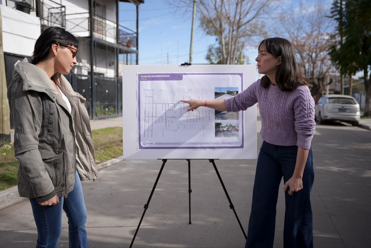 MAYRA RECORRIÓ OBRAS DE PAVIMENTACIÓN EN SAN FRANCISCO SOLANO