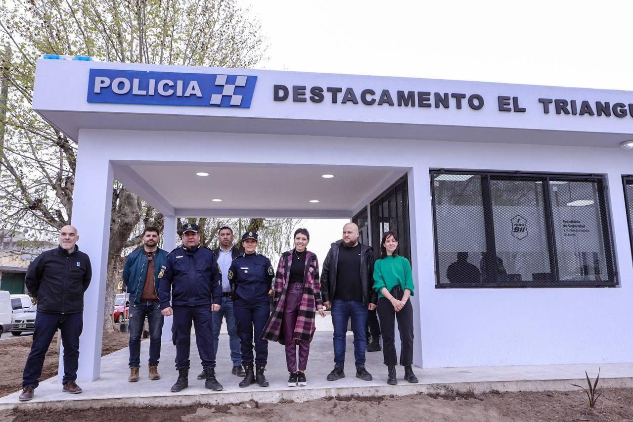 MAYRA INAUGURÓ OBRAS EN EL TRIÁNGULO DE BERNAL Y UN DESTACAMENTO POLICIAL
