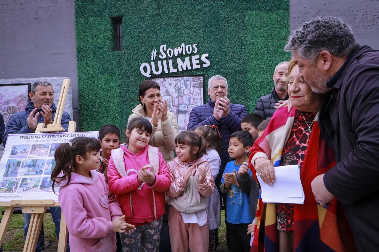 MAYRA RECORRIÓ LAS OBRAS DEL PASEO ALDO SEVERI