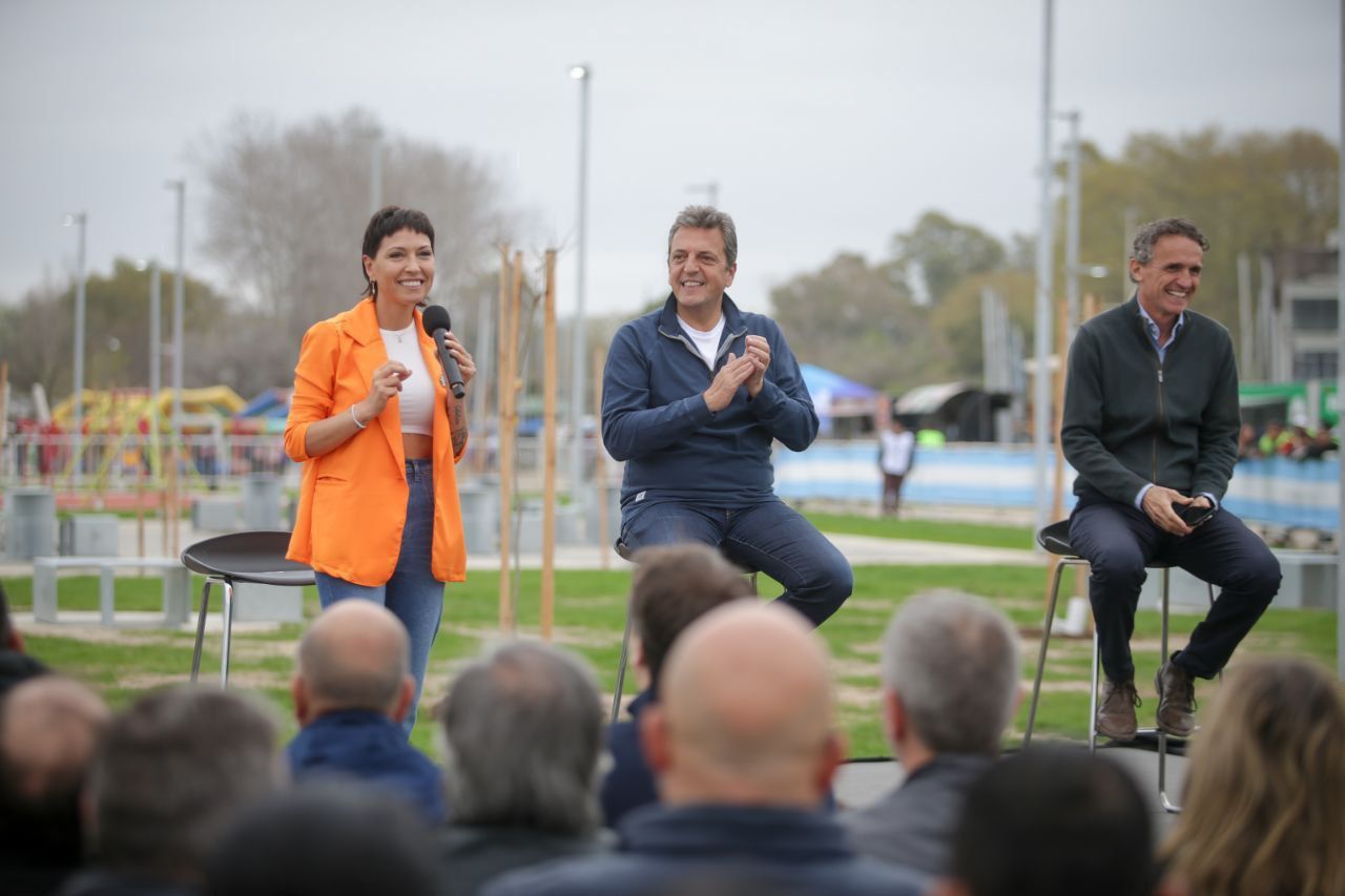 MAYRA Y SERGIO MASSA INAUGURARON EL NUEVO PARQUE DE LA RIBERA DE QUILMES