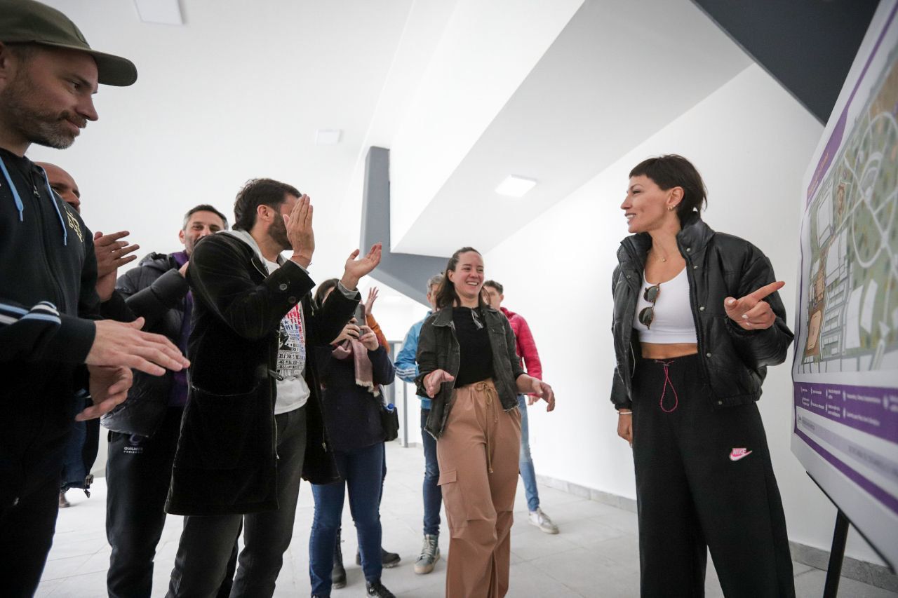 MAYRA SUPERVISÓ LA PUESTA EN VALOR DEL MICROESTADIO NÉSTOR KIRCHER 