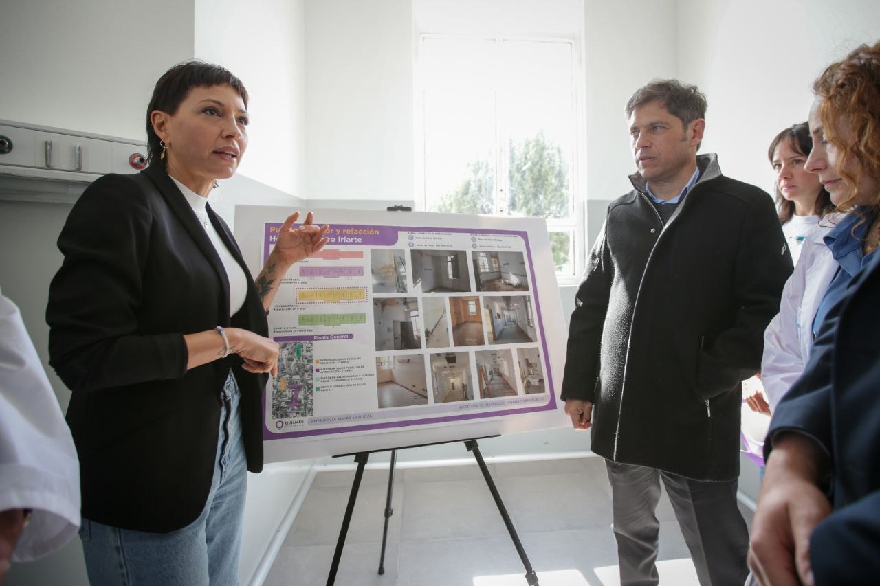    MAYRA Y KICILLOF EN UNA NUEVA SALA DE INTERNACIÓN Y RECORRIERON OBRAS  