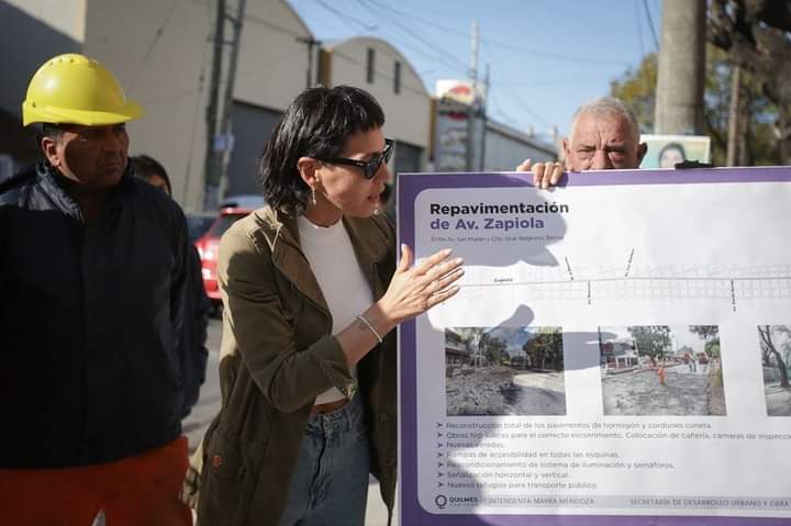 MAYRA INAUGURÓ LA REPAVIMENTACIÓN INTEGRAL DE 52 CUADRAS DE  ZAPIOLA 