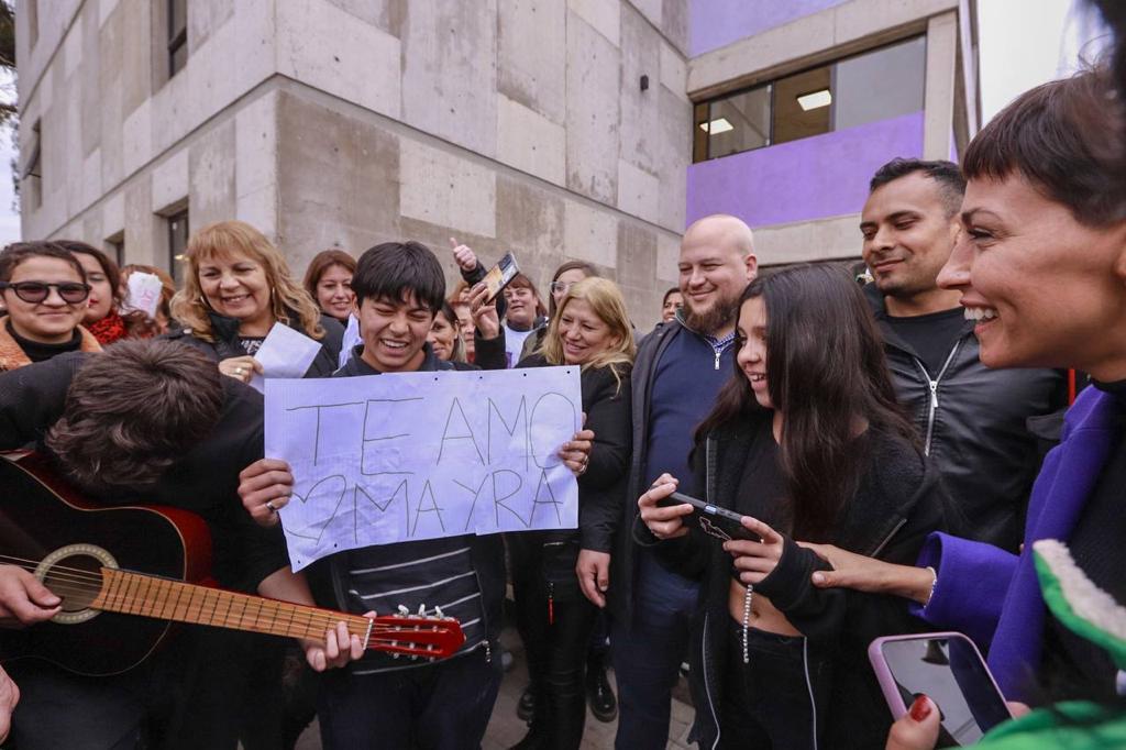  MAYRA INAUGURÓ LA 1° ETAPA DE LAS OBRAS DEL EDIFICIO DEL ISFDT Nº 83  
