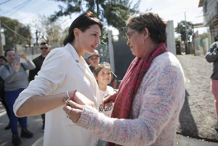MAYRA RECORRIÓ LA OBRA DE LOS DESAGÜES PLUVIALES PARA EL COLECTOR ALBERDI
