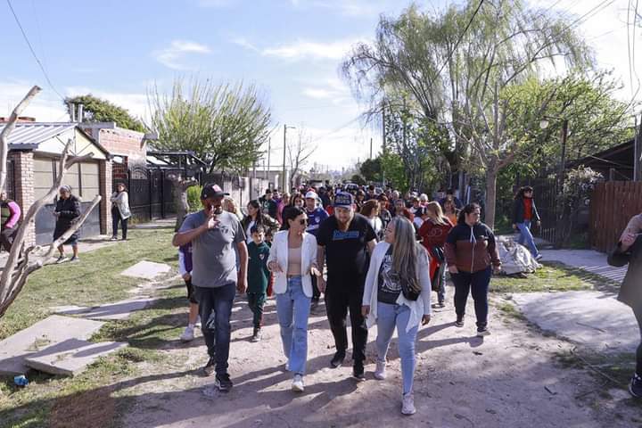 MAYRA RECORRIÓ LOS NUEVOS PAVIMENTOS DE LA RIBERA