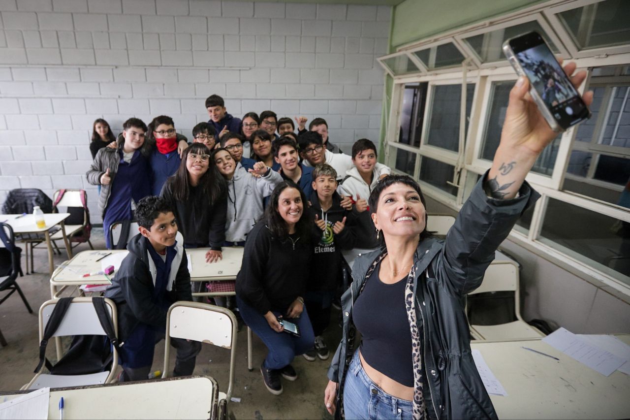 MAYRA SUPERVISÓ LA OBRA DE AMPLIACIÓN DE LA ESCUELA SECUNDARIA TÉCNICA Nº 1