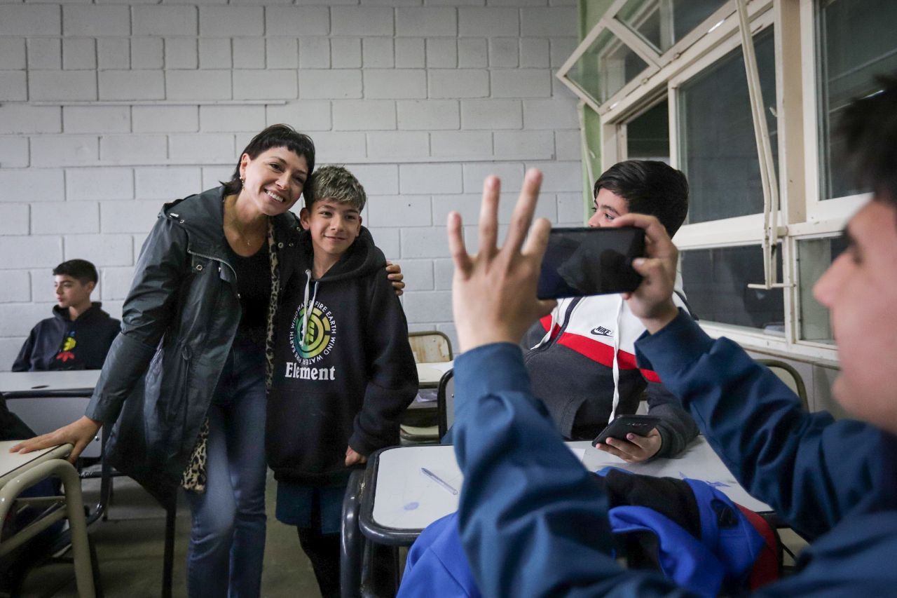 MAYRA SUPERVISÓ LA OBRA DE AMPLIACIÓN DE LA ESCUELA SECUNDARIA TÉCNICA Nº 1