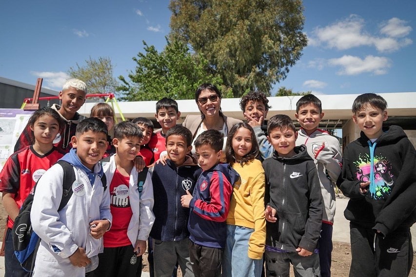 MAYRA RECORRIÓ LA OBRA DEL POLIDEPORTIVO “CRISTINA CORAZÓN” Y DE LA ESTP