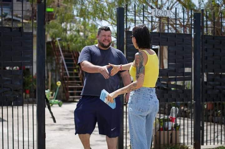 MAYRA RECORRIÓ NUEVAS CUADRAS ASFALTADAS EN EZPELETA
