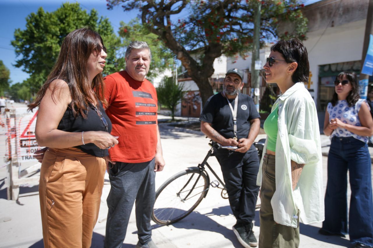 MAYRA SUPERVISÓ LA OBRA DE REPAVIMENTACIÓN DE LA AVENIDA ANDRÉS BARANDA 