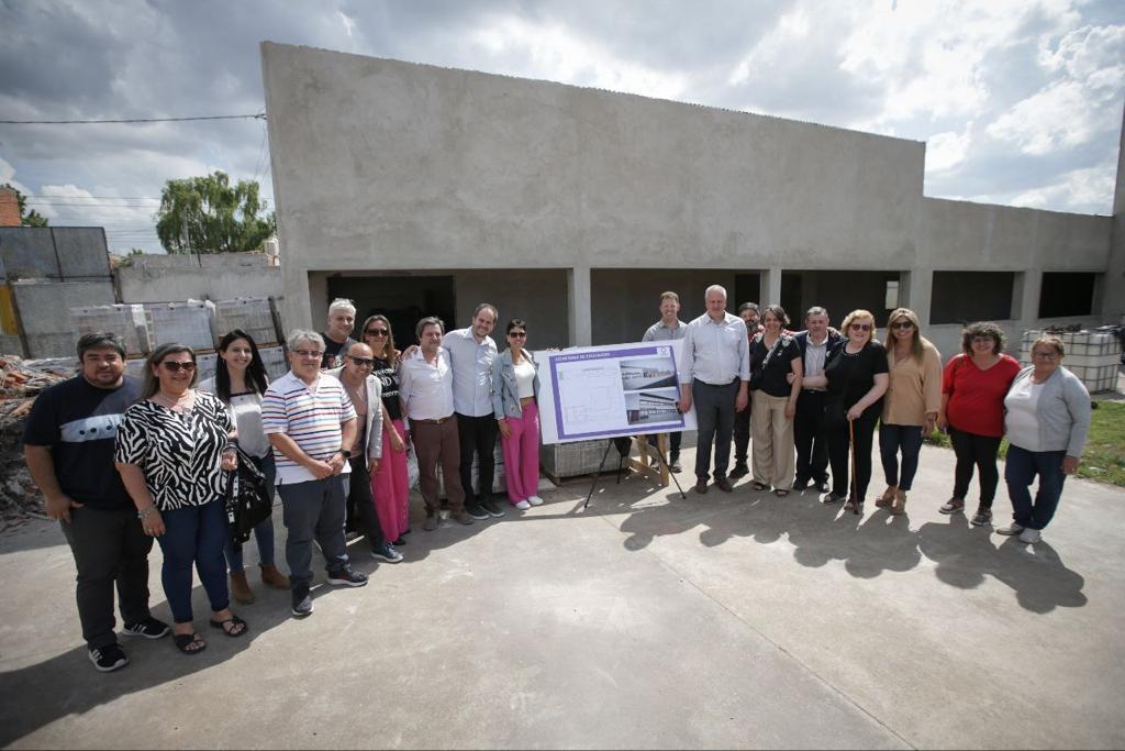 MAYRA Y EL MINISTRO PERCZYK RECORRIERON OBRAS DE INFRAESTRUCTURA ESCOLAR 