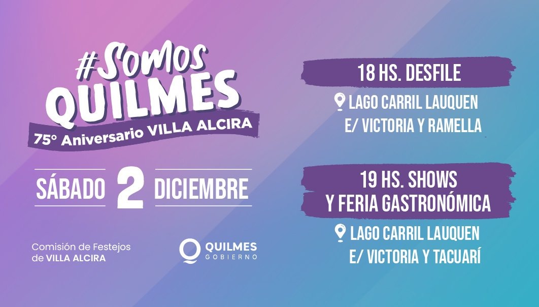 EL MUNICIPIO CELEBRARÁ ESTE SÁBADO EL 75º ANIVERSARIO DE VILLA ALCIRA