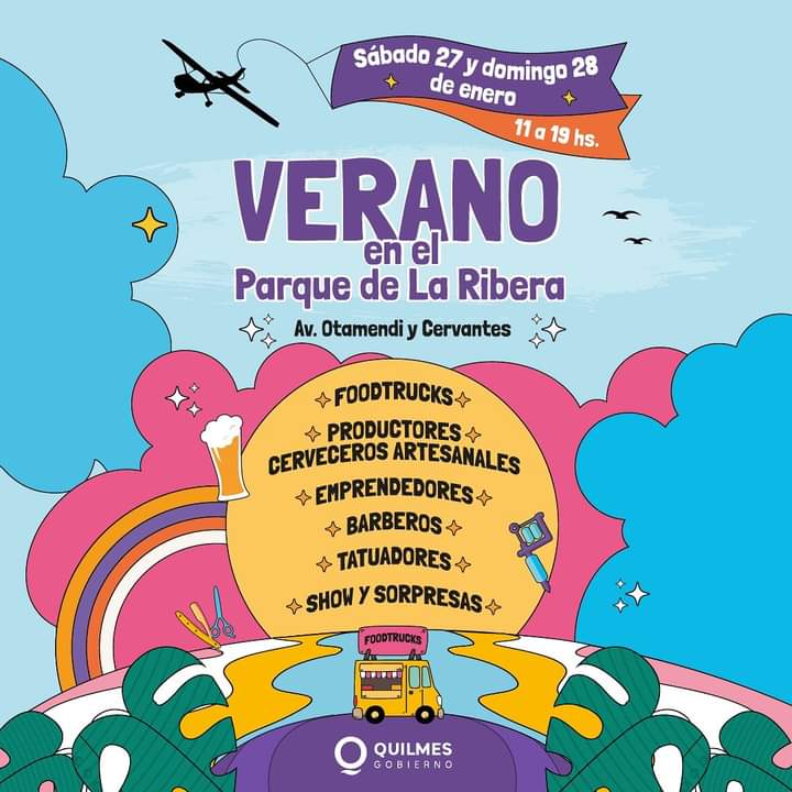 VENÍ A DISFRUTAR DEL VERANO EN EL PARQUE DE LA RIBERA DE QUILMES