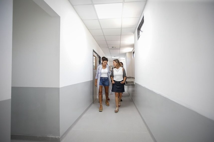 MAYRA SUPERVISÓ LA OBRA DE PUESTA EN VALOR DE LA GUARDIA DEL HOSPITAL OLLER