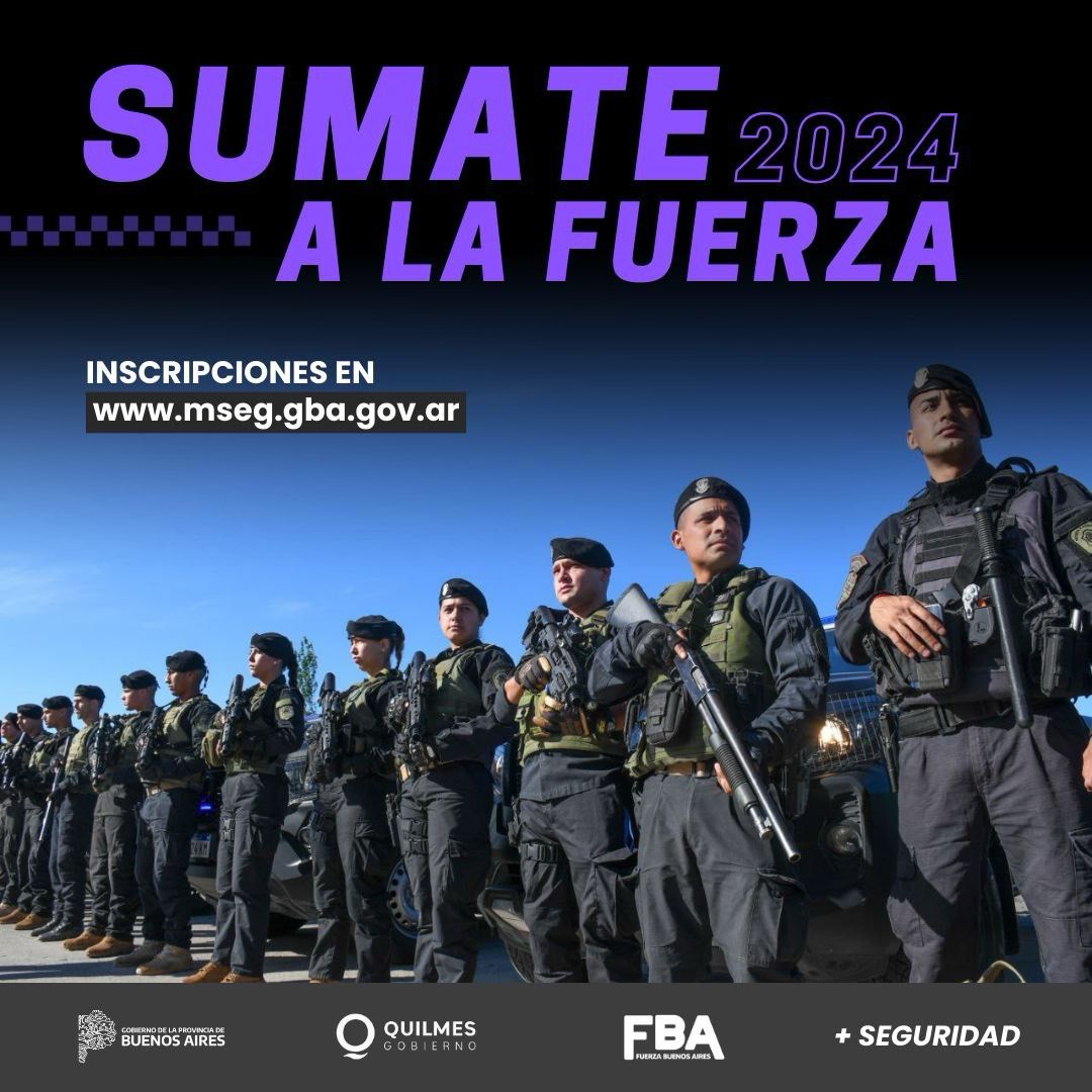 ESTÁ ABIERTA LA INSCRIPCIÓN PARA INTEGRAR LAS FILAS DE LA POLICÍA 