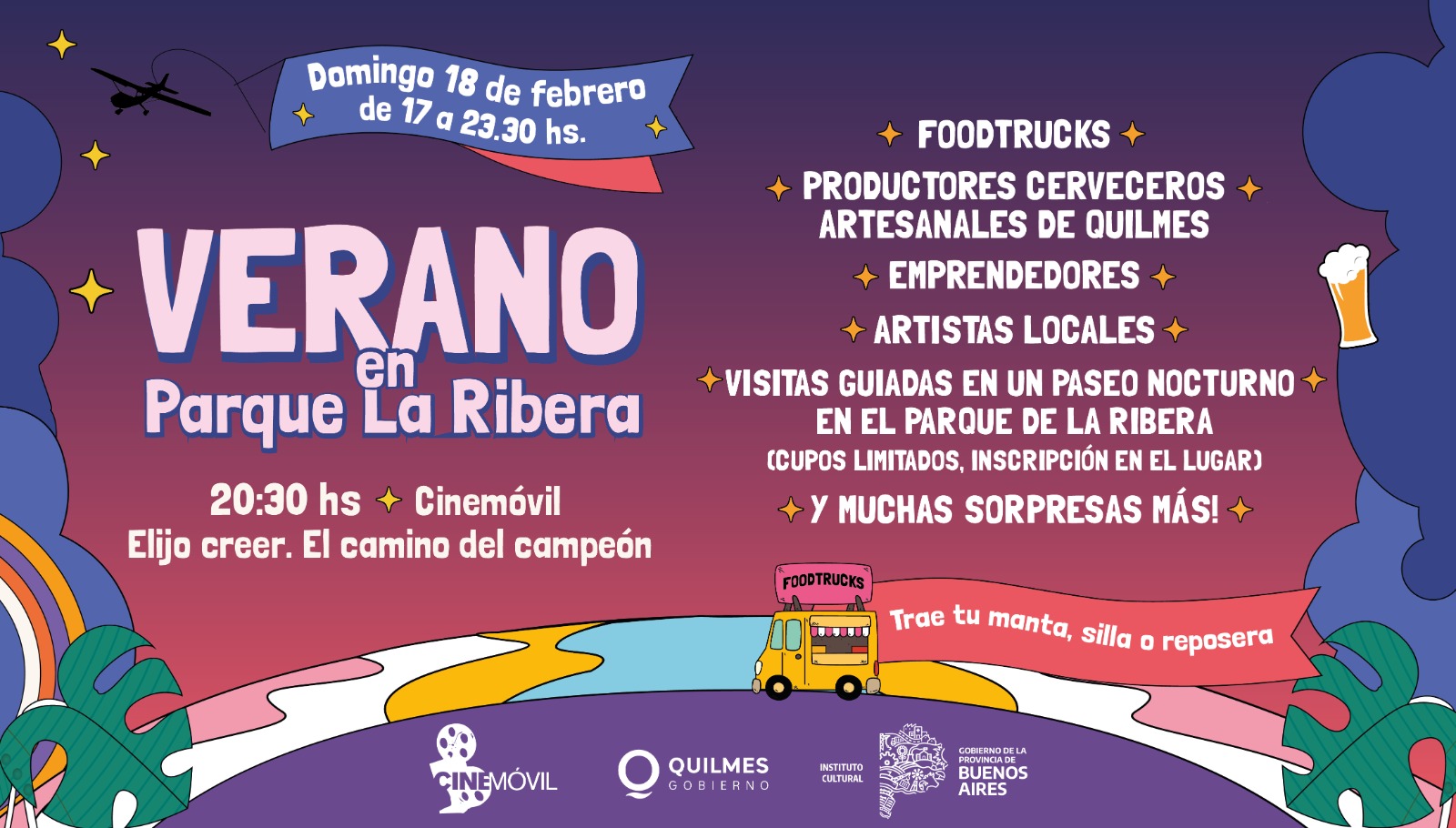 ESTE DOMINGO VENÍ A DISFRUTAR DEL VERANO EN EL PARQUE LA RIBERA