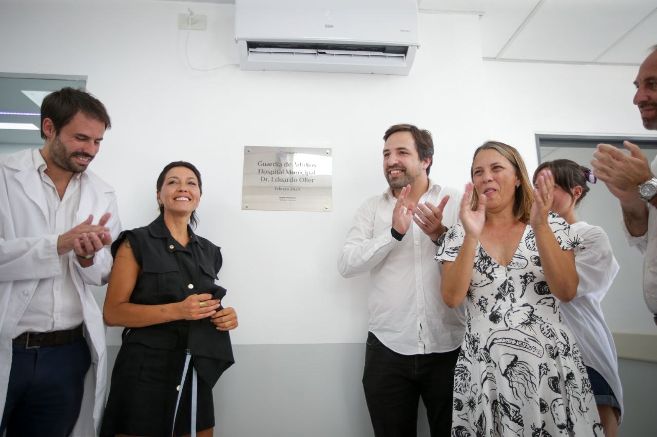 MAYRA Y KREPLAK INAUGURARON REFACCIONES EN EL HOSPITAL OLLER DE SOLANO
