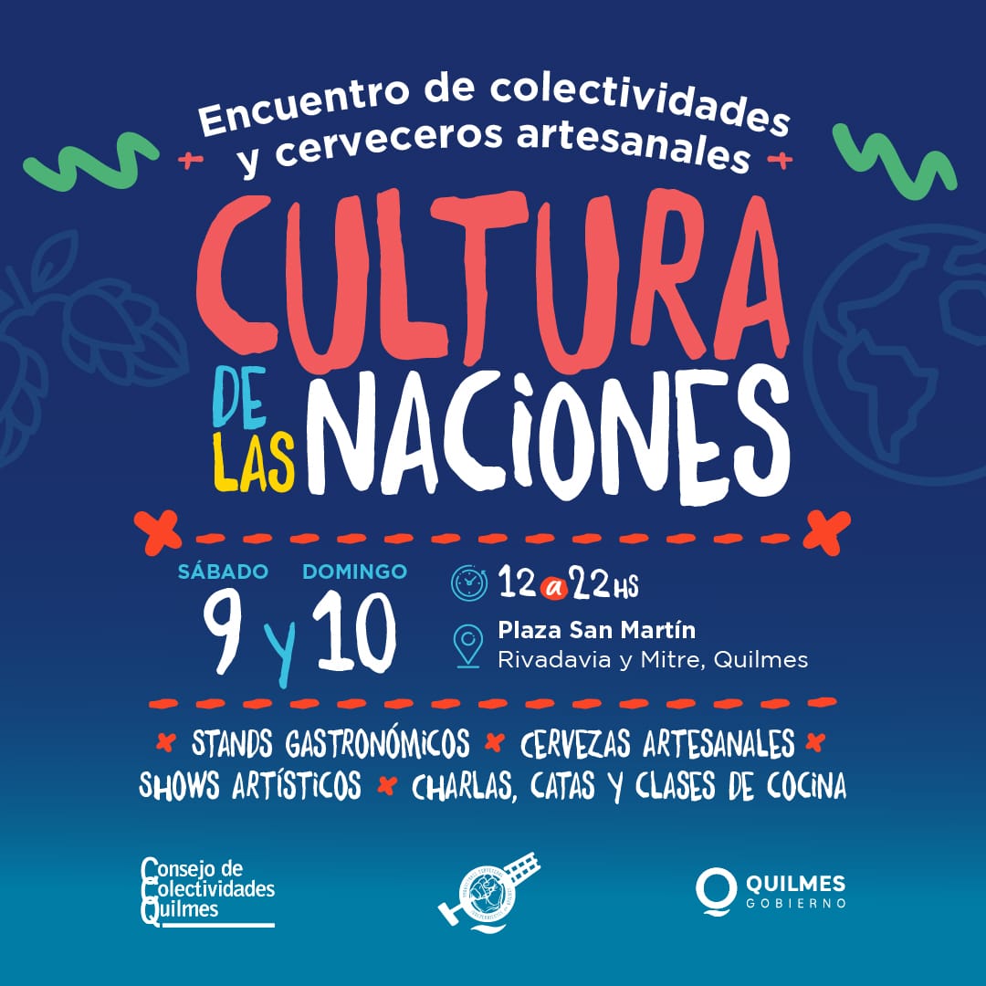  ESTE FIN DE SEMANA: ENCUENTRO DE COLECTIVIDADES Y CERVECEROS ARTESANALES