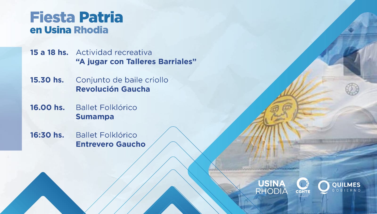 SE VIENE LA “FIESTA PATRIA” EN LA USINA RHODIA 