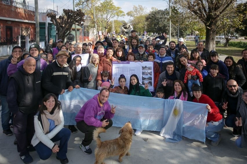  MAYRA RECORRIÓ UNA OBRA DE PAVIMENTOS QUE COMPRENDE 85 CUADRAS EN SOLANO