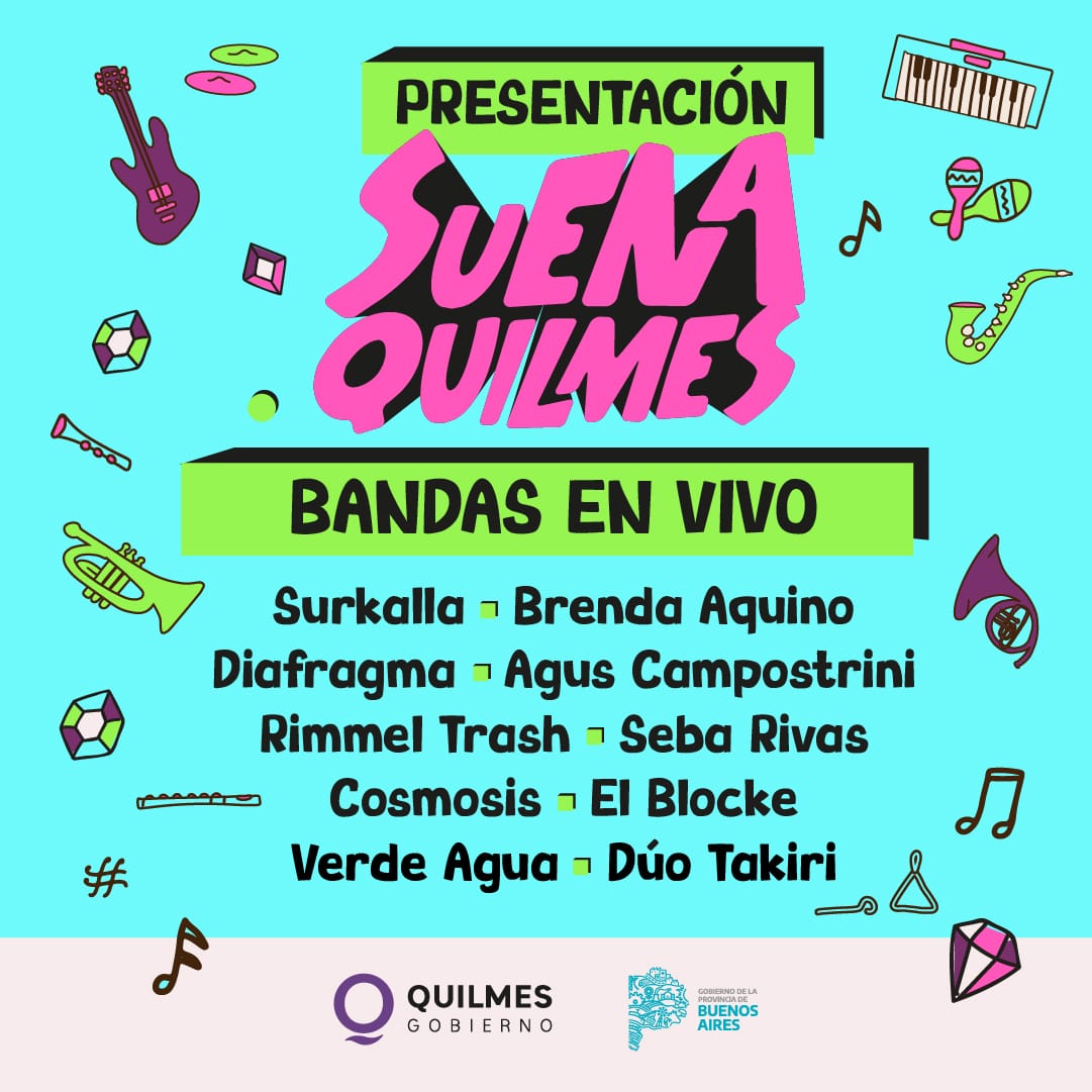 SE PRESENTARÁN LAS 10 BANDAS QUE INTEGRARON EL PROGRAMA “SUENA QUILMES”