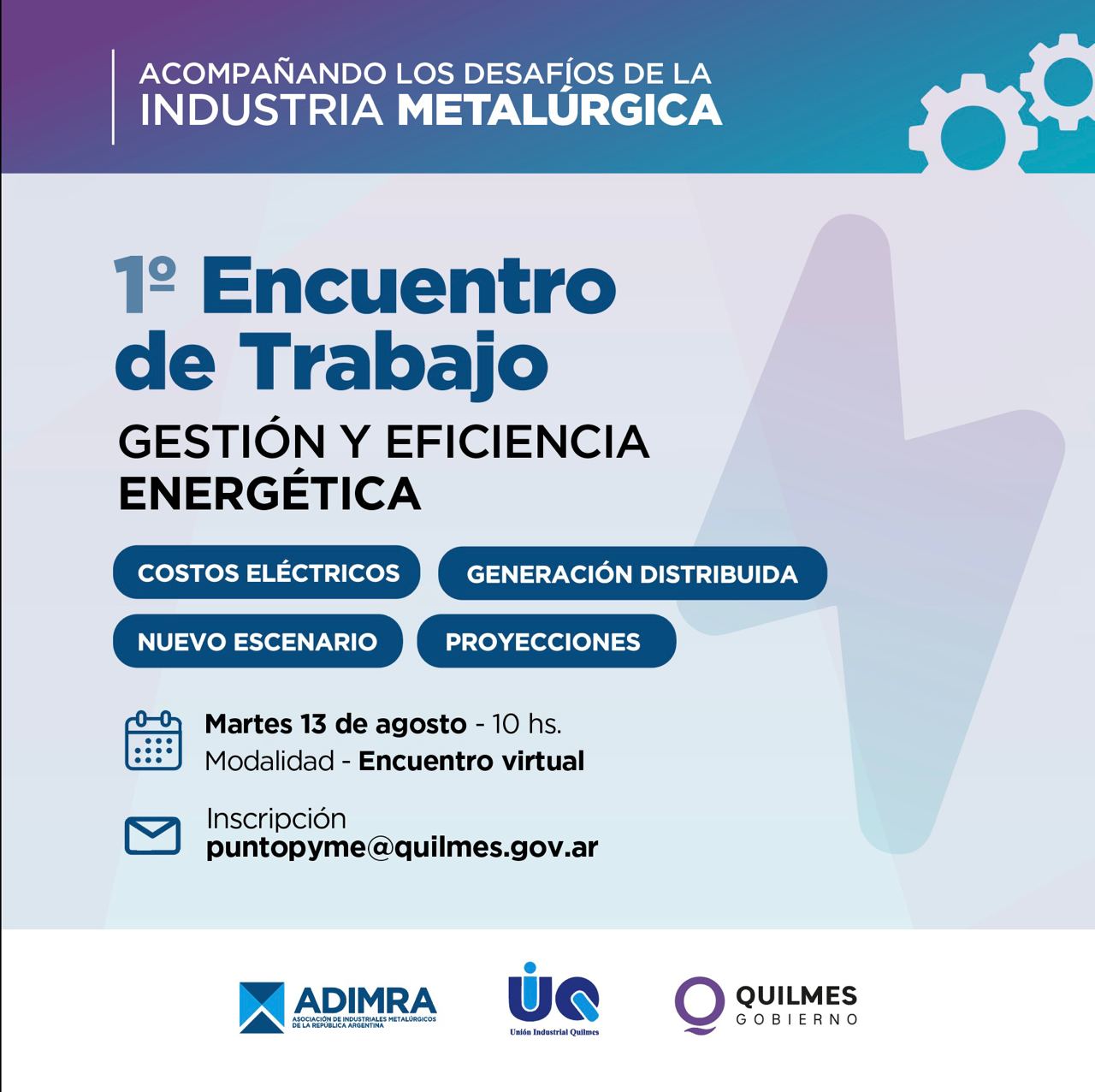 1º ENCUENTRO DE TRABAJO “GESTIÓN Y EFICIENCIA ENERGÉTICA”