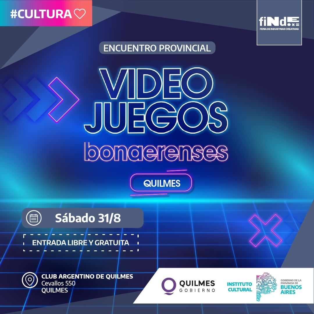 LLEGA A QUILMES UN NUEVO ENCUENTRO PROVINCIAL DE VIDEOJUEGOS