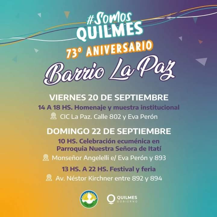 FESTEJOS POR EL 73º ANIVERSARIO DEL BARRIO LA PAZ