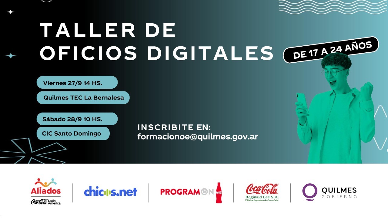 ESTÁ ABIERTA LA INSCRIPCIÓN DEL TALLER DE OFICIOS DIGITALES "PROGRAM-ON"