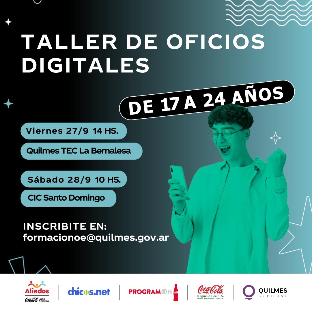 ESTÁ ABIERTA LA INSCRIPCIÓN DEL TALLER DE OFICIOS DIGITALES "PROGRAM-ON"