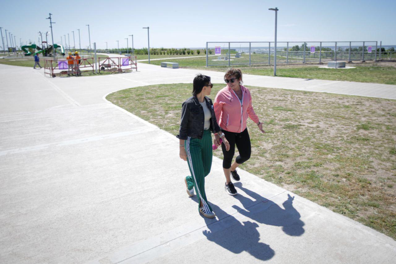 MAYRA SUPERVISÓ LA OBRA DEL NUEVO PÓRTICO DE ACCESO AL PARQUE DE LA RIBERA