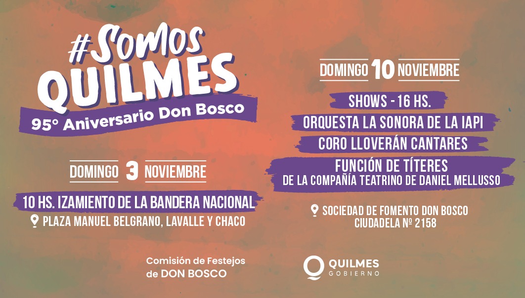 ACTO CONMEMORATIVO POR EL 95º ANIVERSARIO DE LA CIUDAD DE DON BOSCO