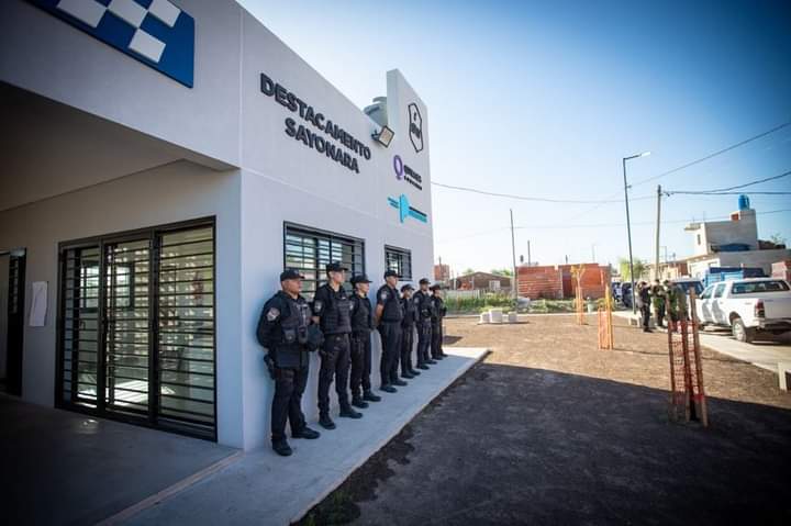 MAYRA Y KATOPODIS INAUGURARON UNA POSTA POLICIAL Y UN PARQUE EN SOLANO