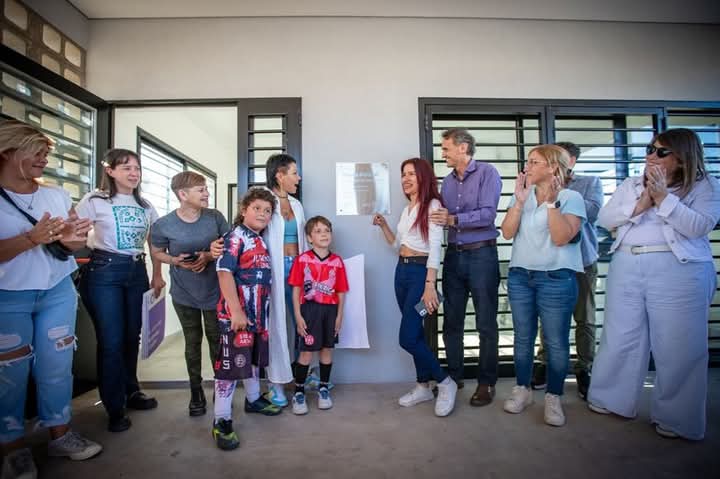 MAYRA Y KATOPODIS INAUGURARON UNA POSTA POLICIAL Y UN PARQUE EN SOLANO