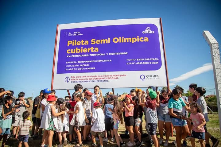 MAYRA ANUNCIÓ LA CONSTRUCCIÓN DE UN NUEVO NATATORIO MUNICIPAL EN SOLANO