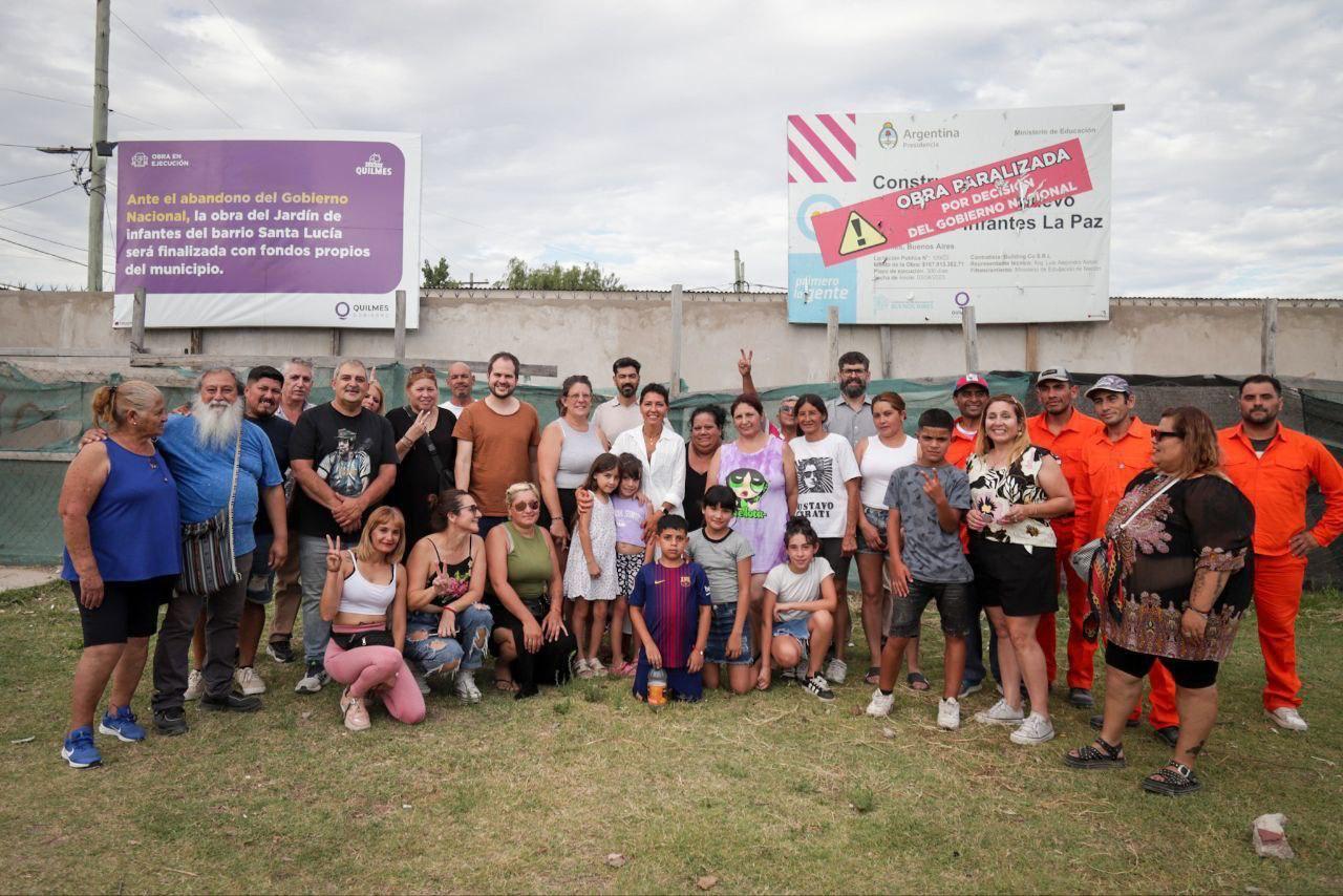 MAYRA SUPERVISÓ LA CONSTRUCCIÓN DEL NUEVO JARDÍN DE INFANTES SANTA LUCÍA