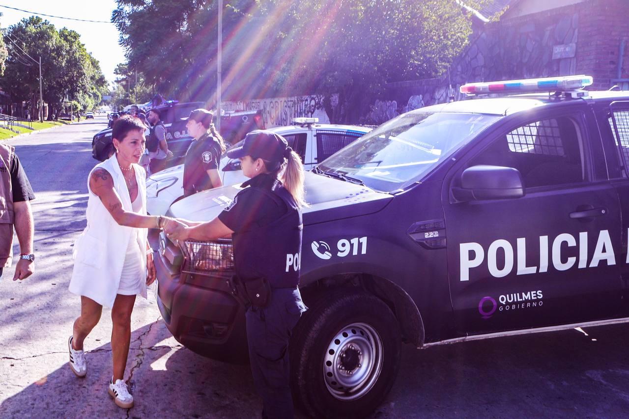 MAYRA SUPERVISÓ UN NUEVO OPERATIVO DE SATURACIÓN DE SEGURIDAD EN QUILMES