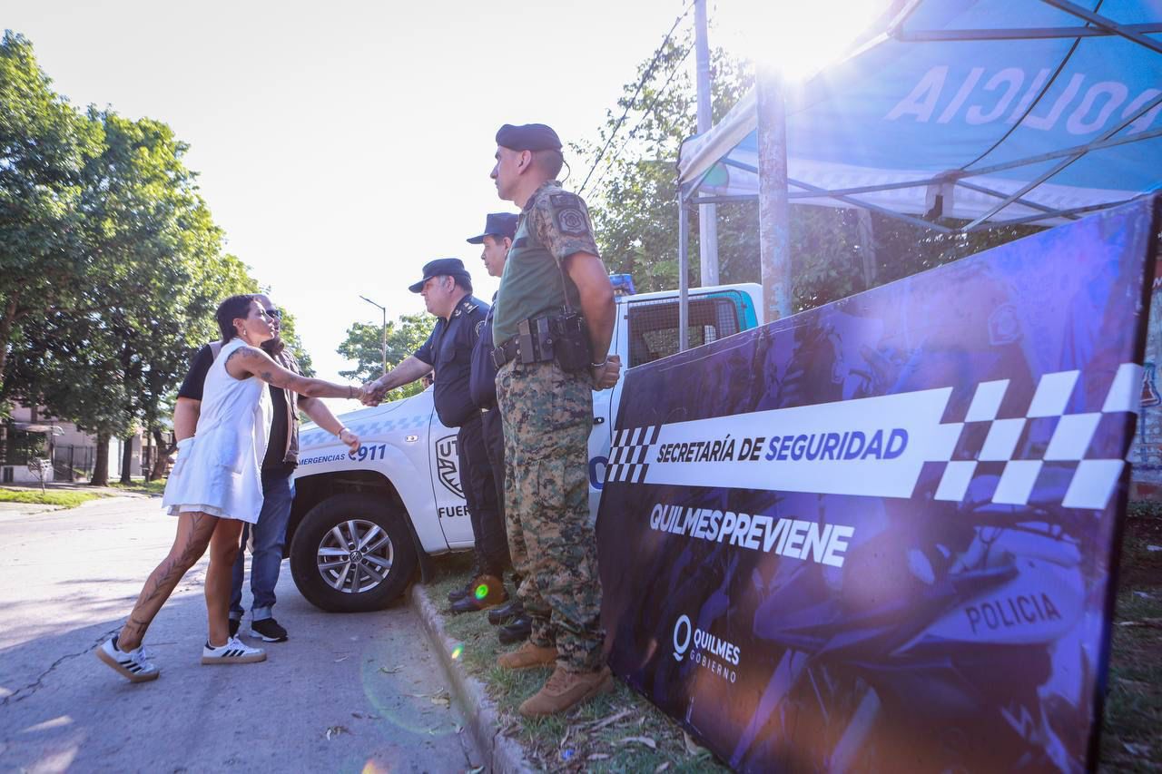 MAYRA SUPERVISÓ UN NUEVO OPERATIVO DE SATURACIÓN DE SEGURIDAD EN QUILMES
