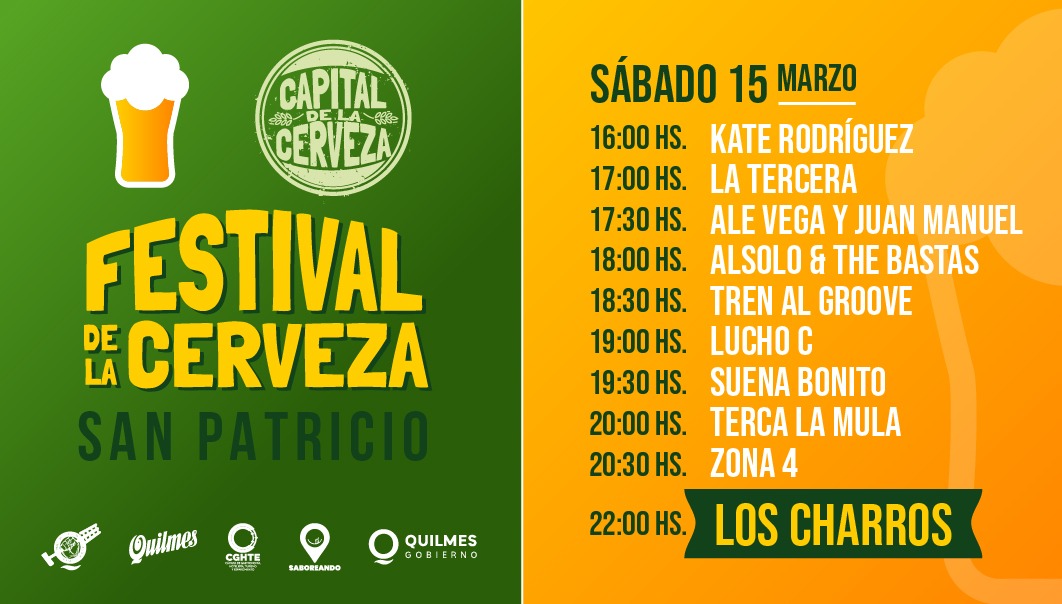  EL MUNICIPIO INVITA A UN NUEVO “FESTIVAL CERVECERO, EDICIÓN SAN PATRICIO” 