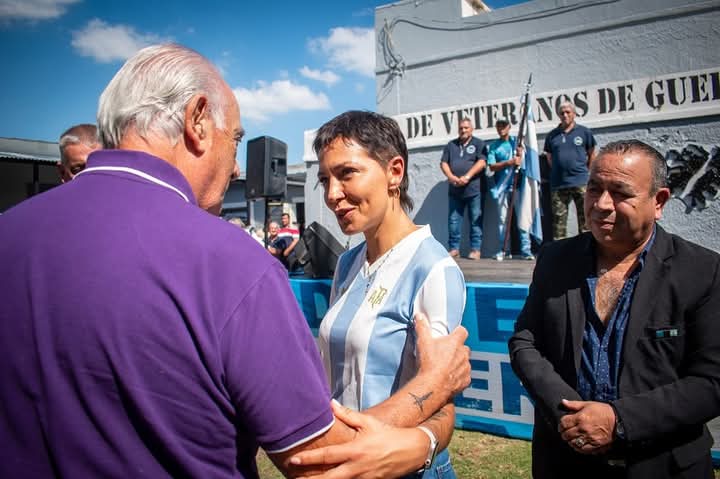 MAYRA MENDOZA PARTICIPÓ DE ACTO  EN EL CENTRO DE VETERANOS DE MALVINAS 