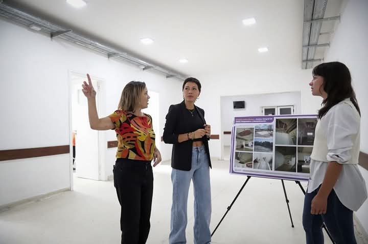 MAYRA RECORRIÓ LA OBRA DE REFACCIÓN DEL CENTRO DE SALUD JULIO MÉNDEZ