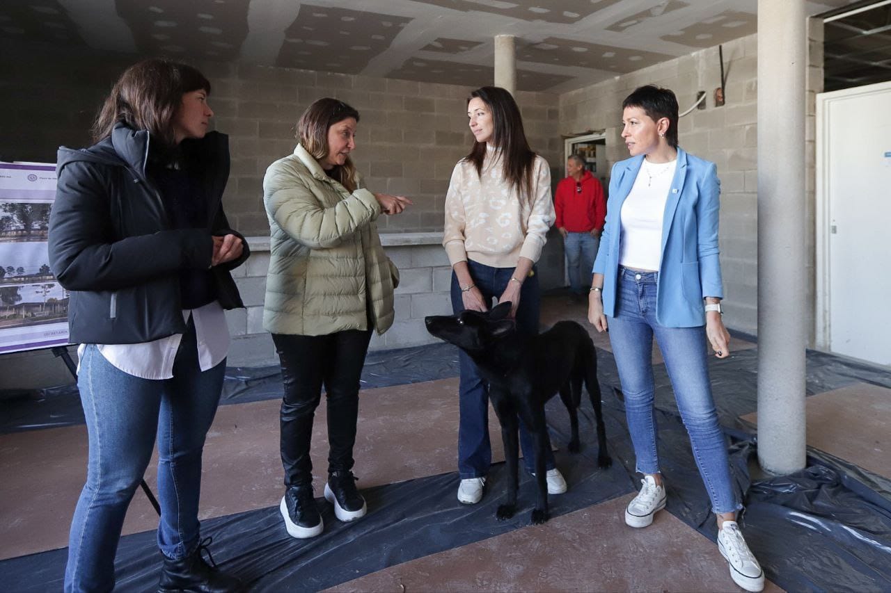 MAYRA RECORRIÓ EL AVANCE DE OBRA DE LA NUEVA VETERINARIA MUNICIPAL