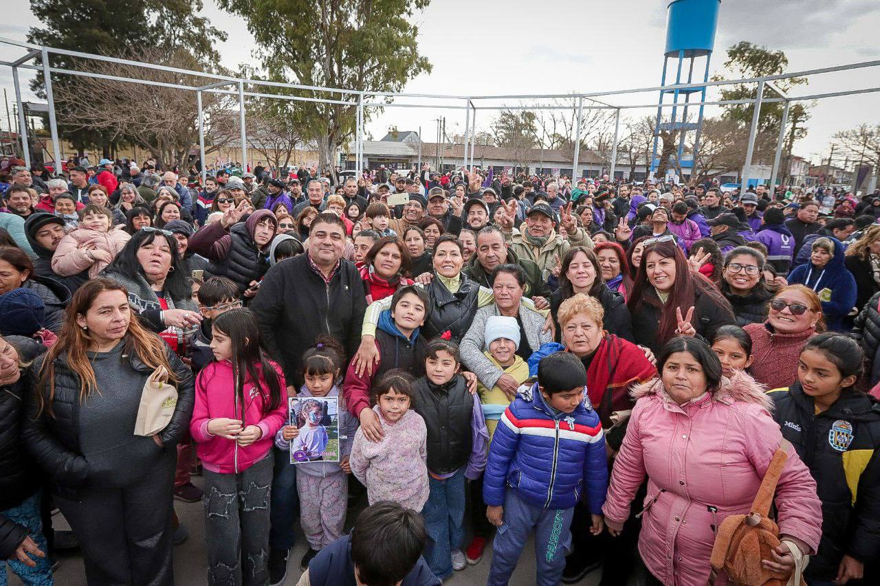 MAYRA INAUGURÓ LA PLAZA ARA GENERAL BELGRANO DE SAN FRANCISCO SOLANO