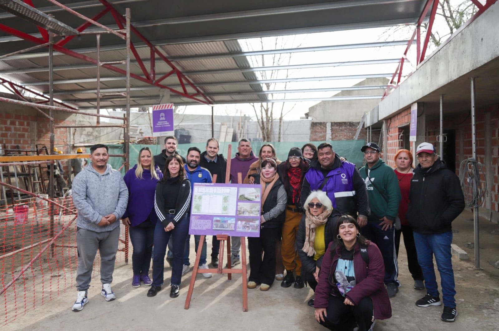 CECI SOLER SUPERVISÓ EL AVANCE DE LA OBRA DEL CENTRO CULTURAL IAPI