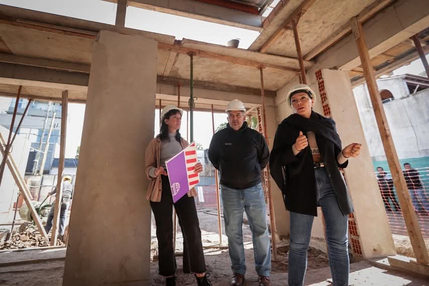 MAYRA Y CECI SOLER SUPERVISARON EL AVANCE EN LA OBRA DEL NUEVO CGPC