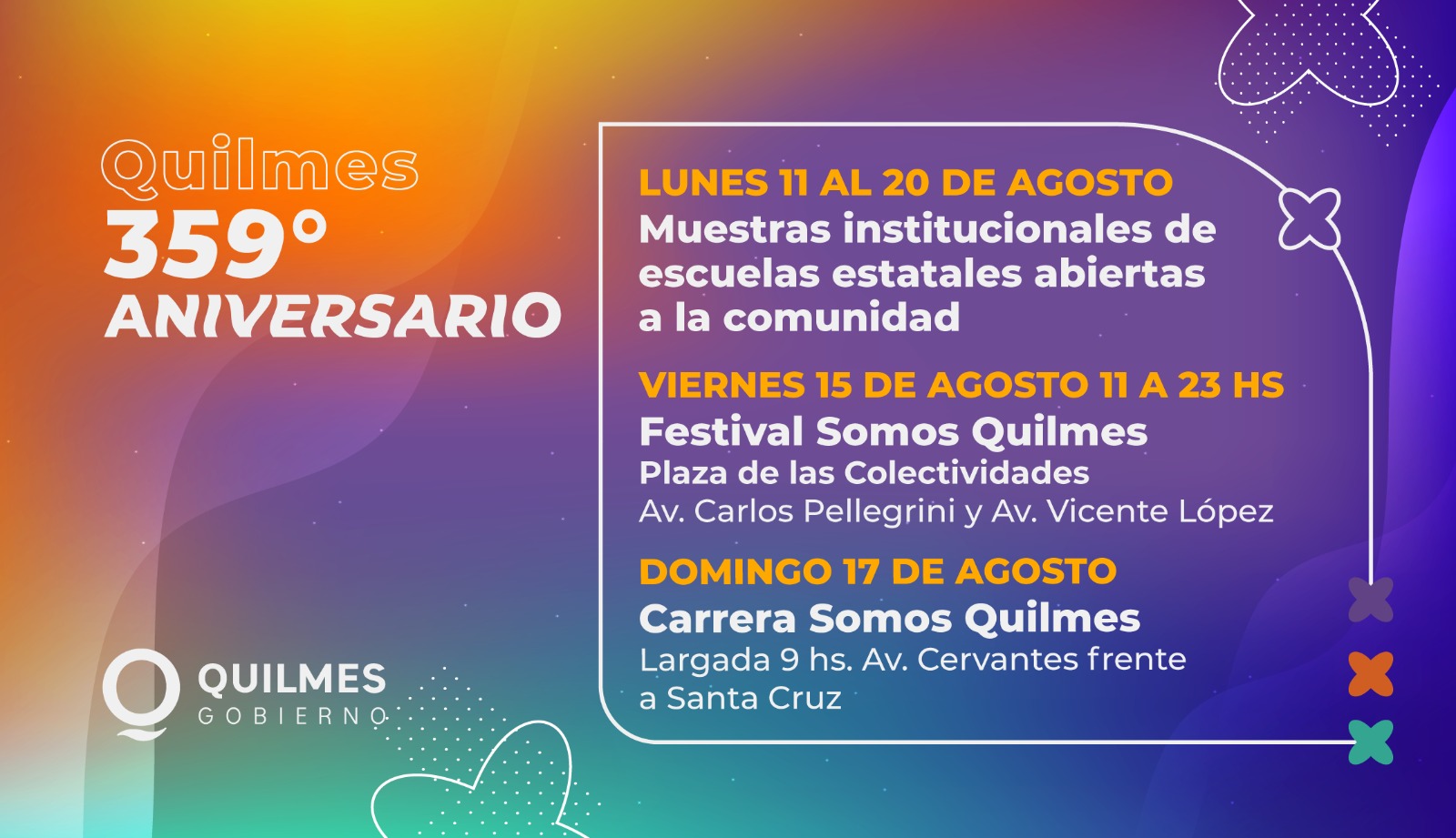  ANIVERSARIO DE·LA CIUDAD, FESTIVAL SOMOS QUILMES: CIERRE DE DAMAS GRATIS