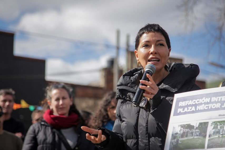 MAYRA Y CECI SOLER INAUGURARON LAS MEJORAS EN LA PLAZOLETA HECTOR CÁMPORA